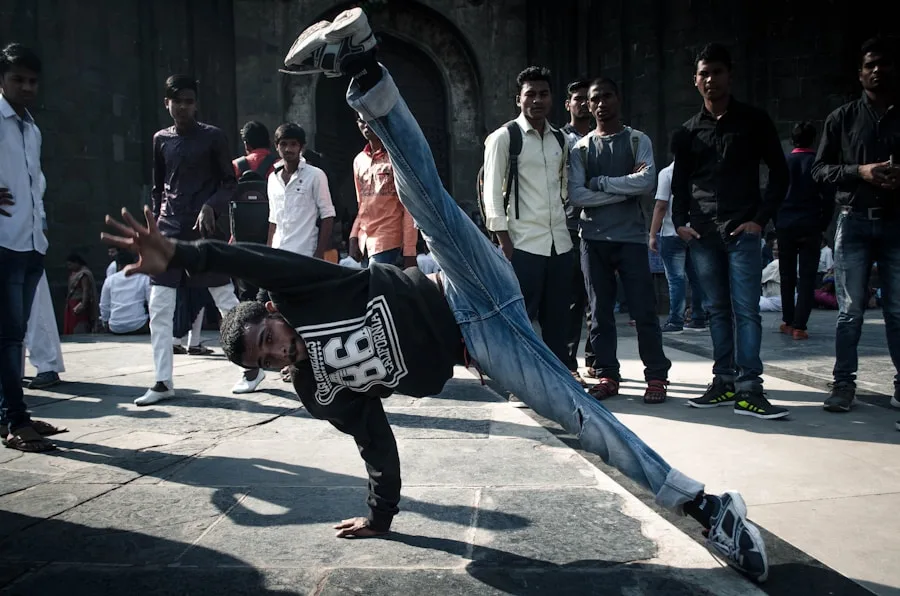 Hip Hop dancer freestyling